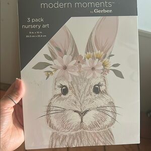 Gerber Modern Moments Nursery Art 3 Pack